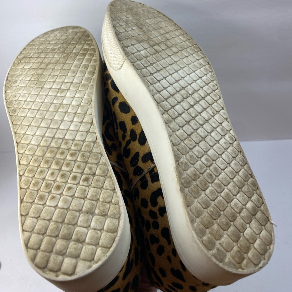 Steve Madden High Top Platform Leopard Print Slip… - image 8